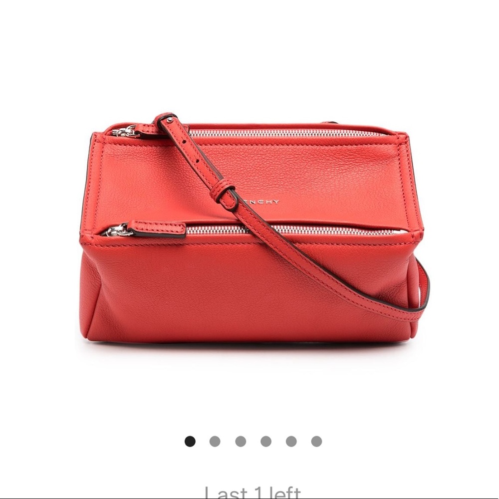 Red Givenchy pandora mini bag